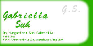 gabriella suh business card